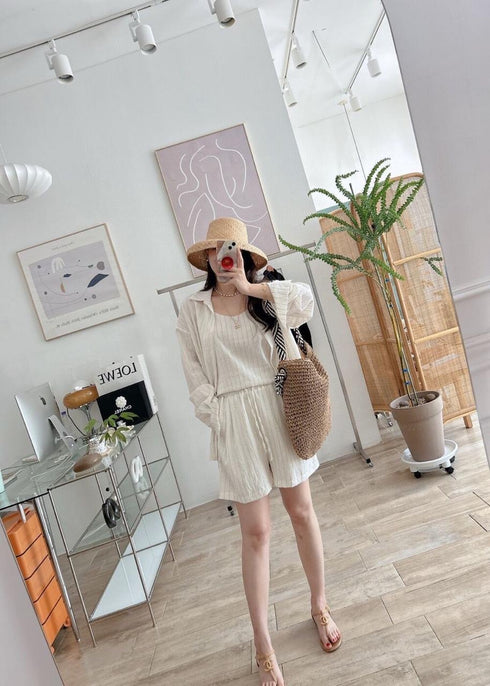 Casual Stripes Spring Three Piece Co-Ord Sets